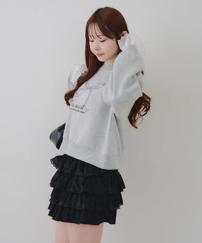 【RMAF】蕾絲裝飾寶石衛衣