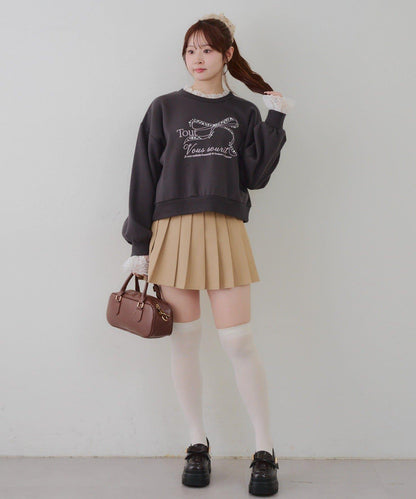 【RMAF】蕾絲裝飾寶石衛衣