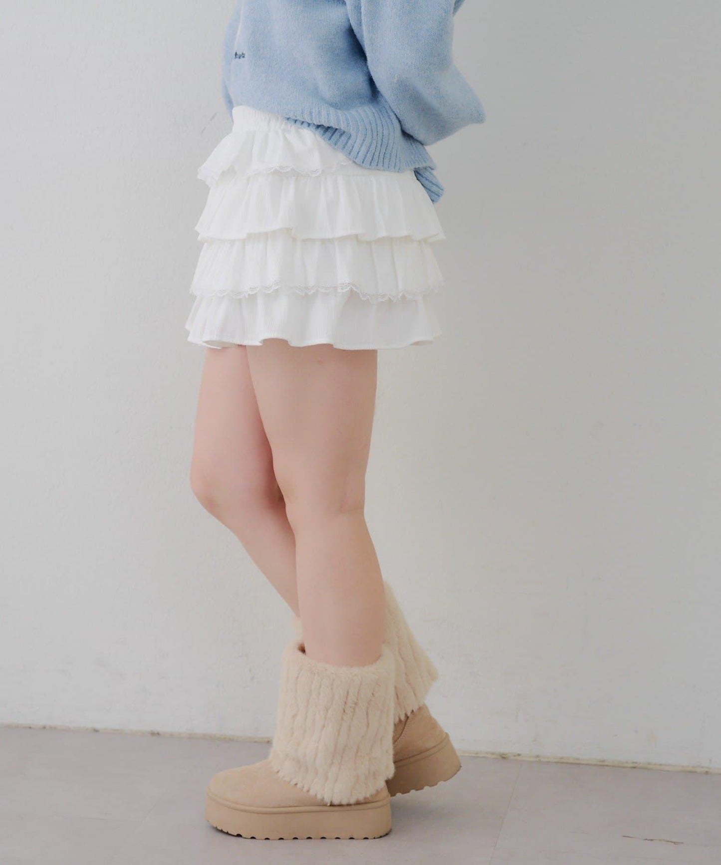 【RMAF】蕾絲荷葉邊迷你裙