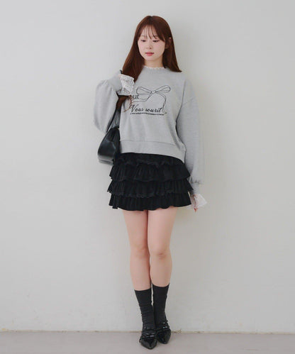 【RMAF】蕾絲裝飾寶石衛衣