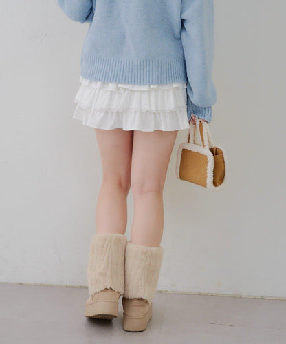 【RMAF】蕾絲荷葉邊迷你裙