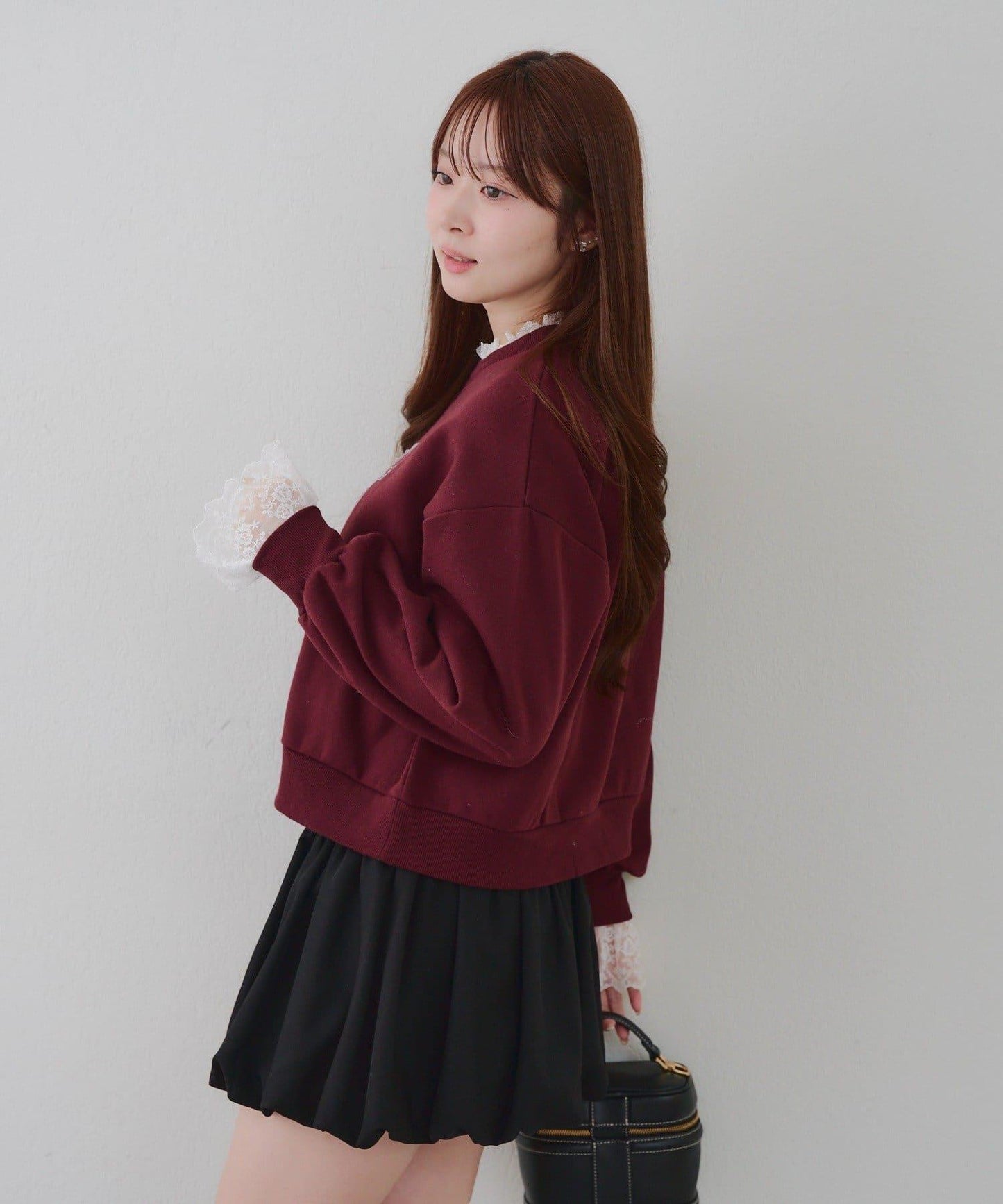 【RMAF】蕾絲裝飾寶石衛衣