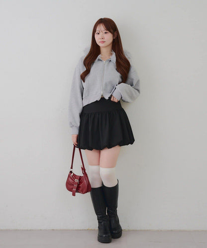 【RMAF】帶毛絨帽亮片連帽衫