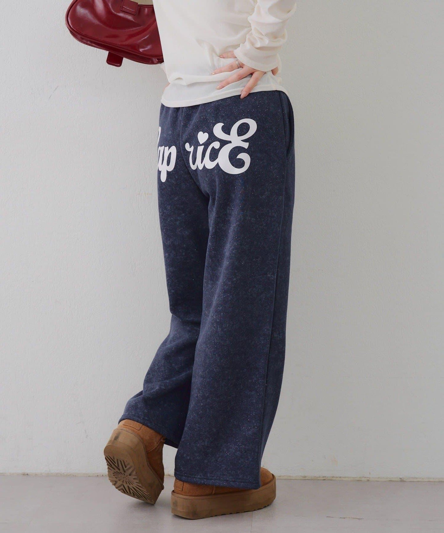 背面印花【RMAF】亮片休閒褲