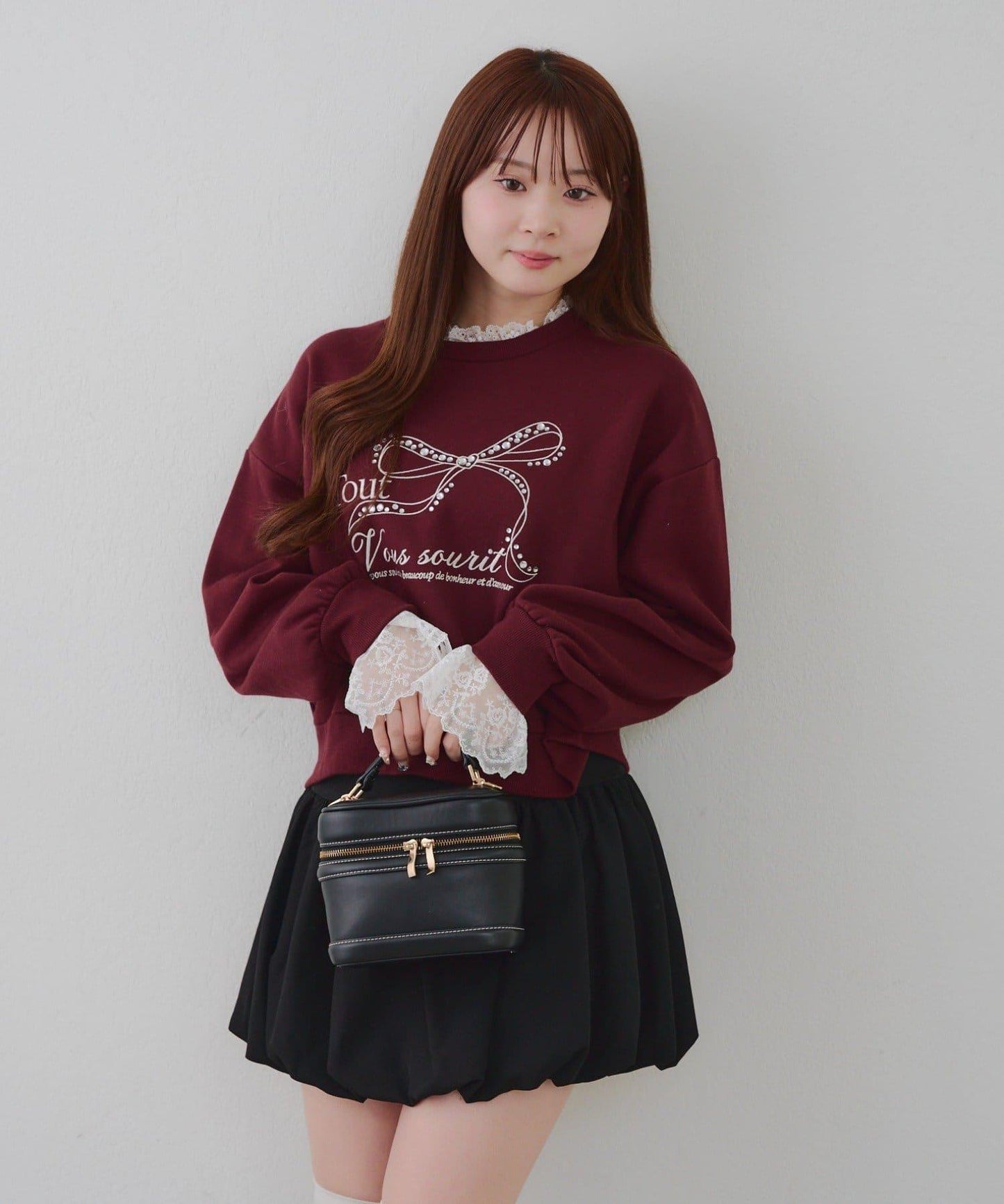 【RMAF】蕾絲裝飾寶石衛衣