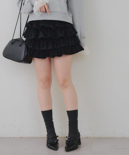 【RMAF】蕾絲荷葉邊迷你裙