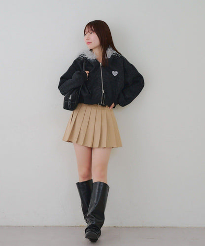 【RMAF】帶毛絨帽亮片連帽衫