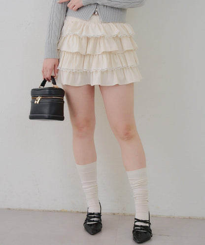 【RMAF】蕾絲荷葉邊迷你裙