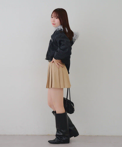 【RMAF】帶毛絨帽亮片連帽衫