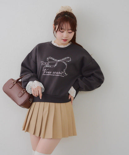 【RMAF】蕾絲裝飾寶石衛衣