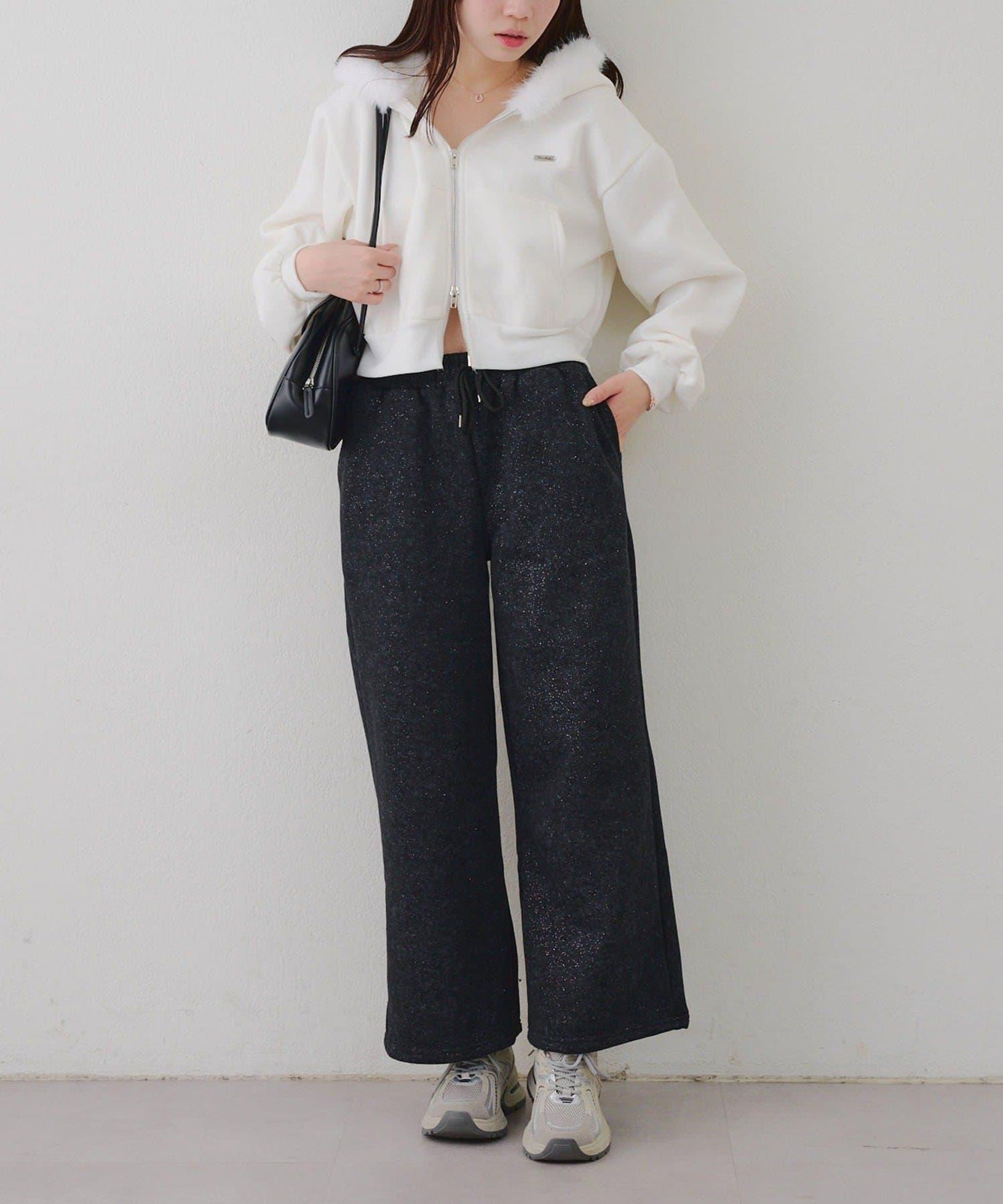 背面印花【RMAF】亮片休閒褲