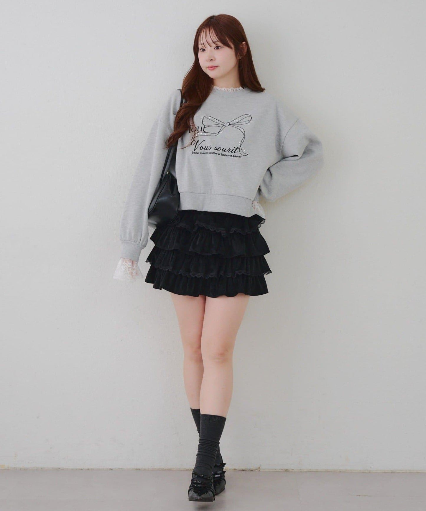 【RMAF】蕾絲裝飾寶石衛衣