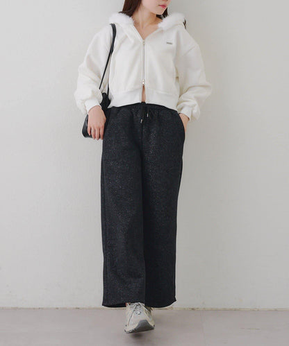 背面印花【RMAF】亮片休閒褲