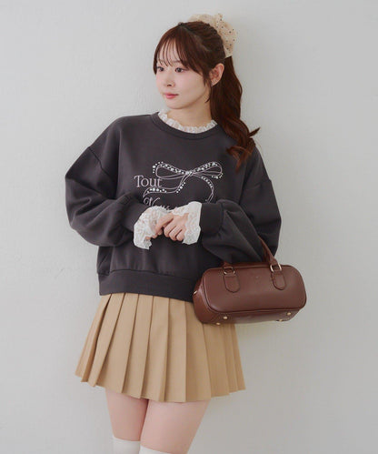 【RMAF】蕾絲裝飾寶石衛衣