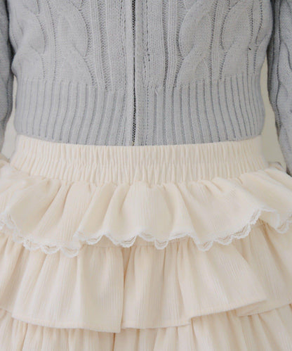 【RMAF】蕾絲荷葉邊迷你裙