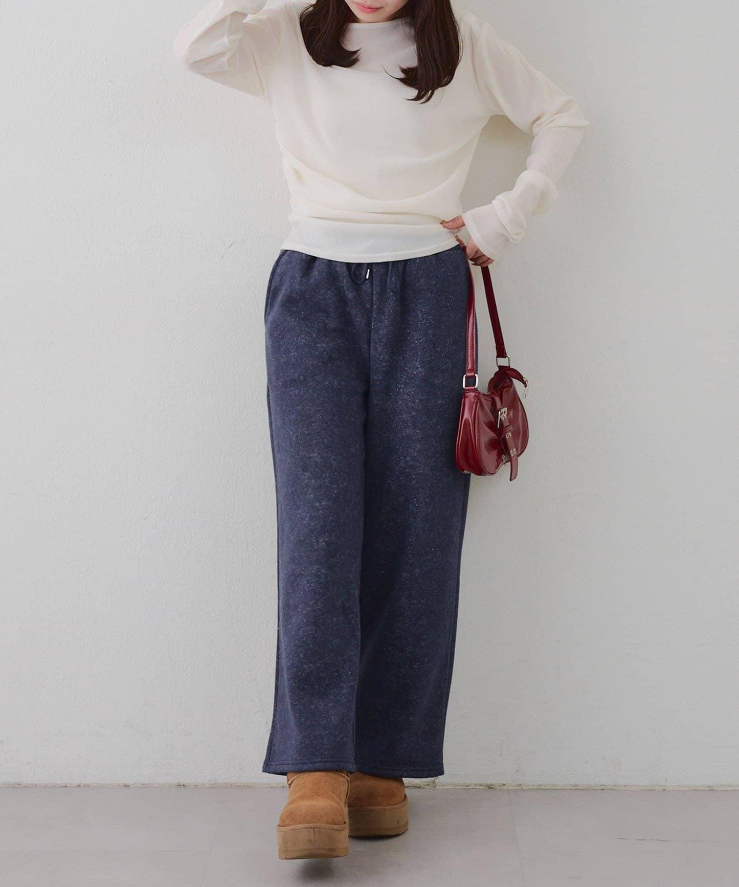 背面印花【RMAF】亮片休閒褲