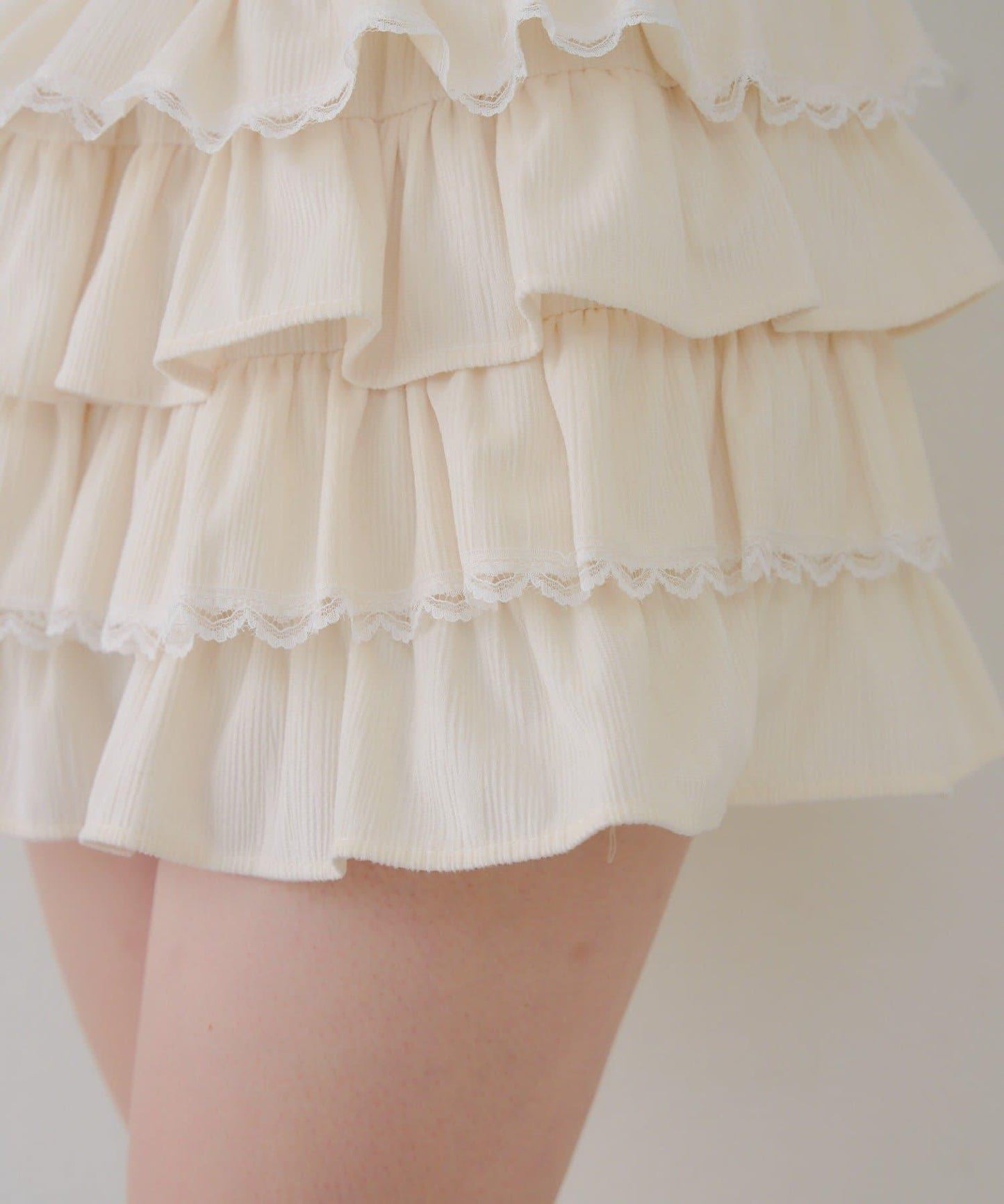 【RMAF】蕾絲荷葉邊迷你裙