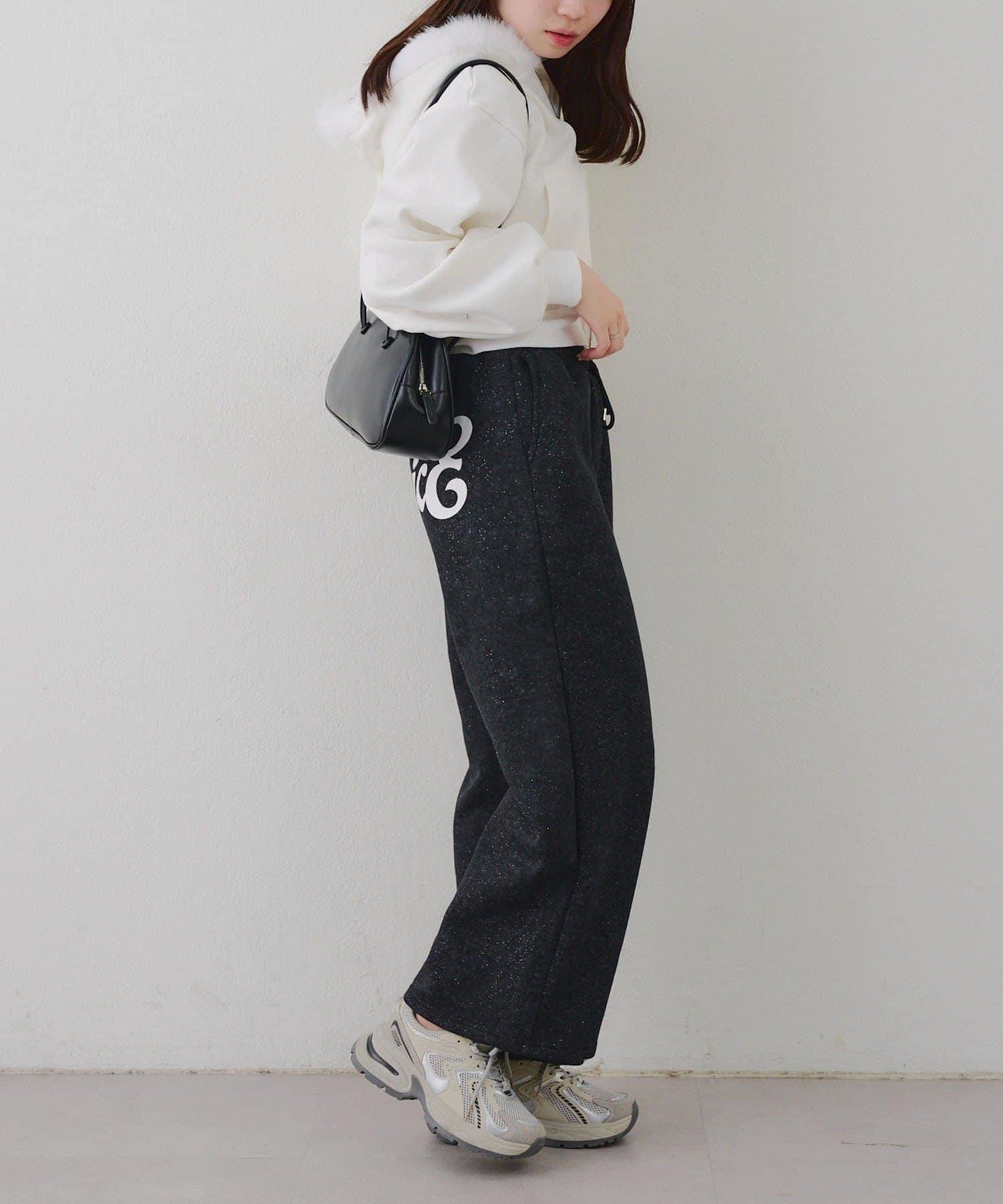 背面印花【RMAF】亮片休閒褲