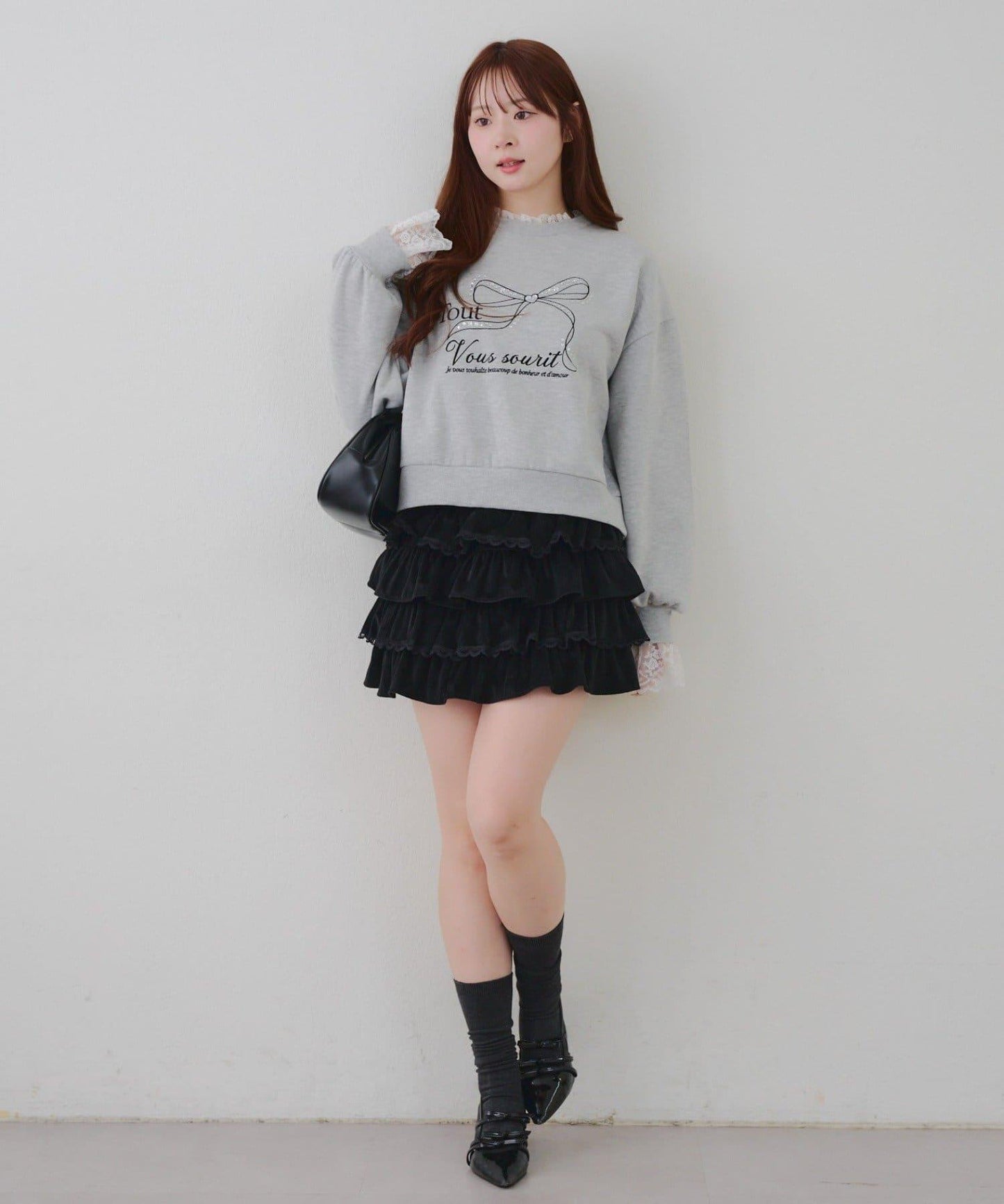 【RMAF】蕾絲裝飾寶石衛衣