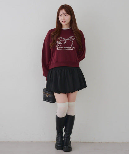 【RMAF】蕾絲裝飾寶石衛衣