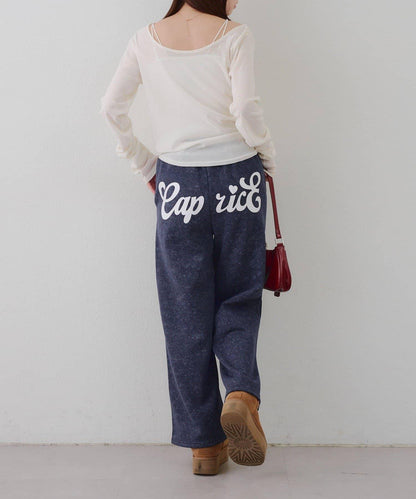 背面印花【RMAF】亮片休閒褲