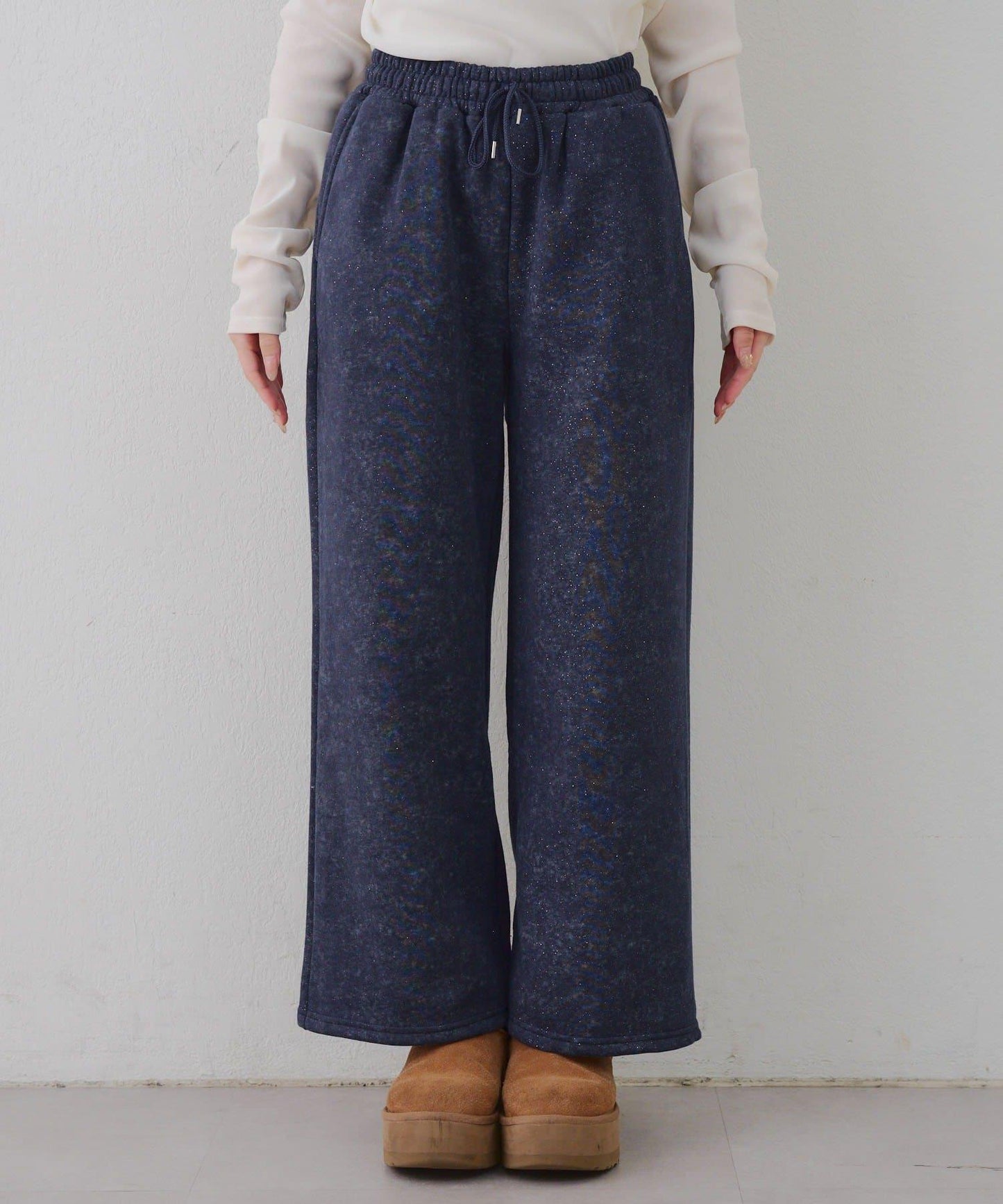 背面印花【RMAF】亮片休閒褲