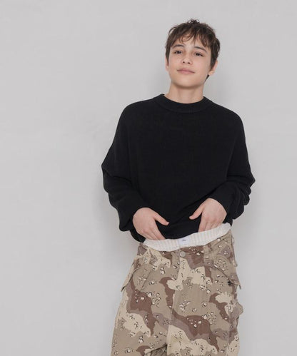 ローソン×FREAK'S STORE RELAX FIT EASY WASH KNIT/寬鬆版型易洗針織衫/ローソンフリーク