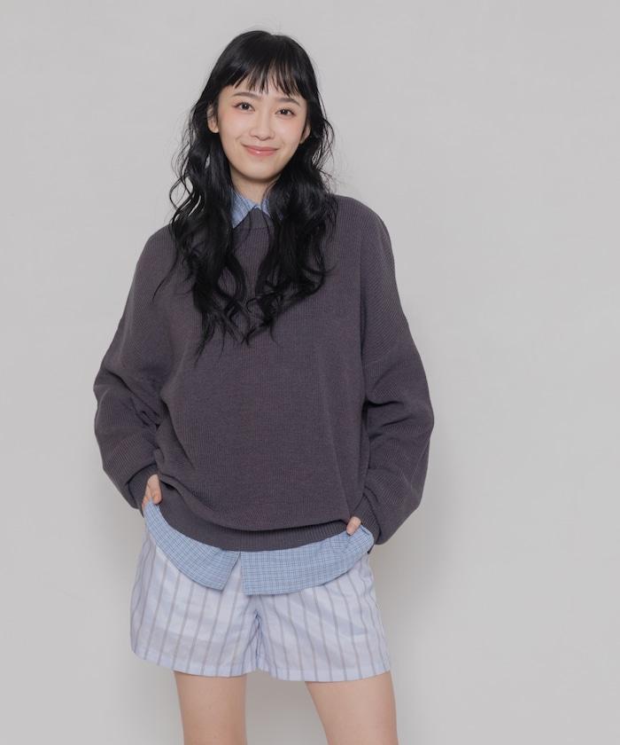 ローソン×FREAK'S STORE RELAX FIT EASY WASH KNIT/寬鬆版型易洗針織衫/ローソンフリーク