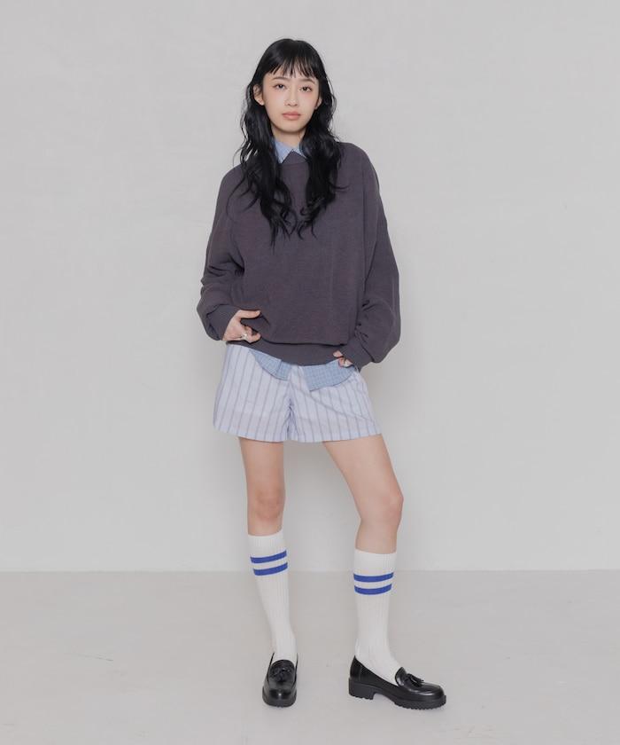 ローソン×FREAK'S STORE RELAX FIT EASY WASH KNIT/寬鬆版型易洗針織衫/ローソンフリーク