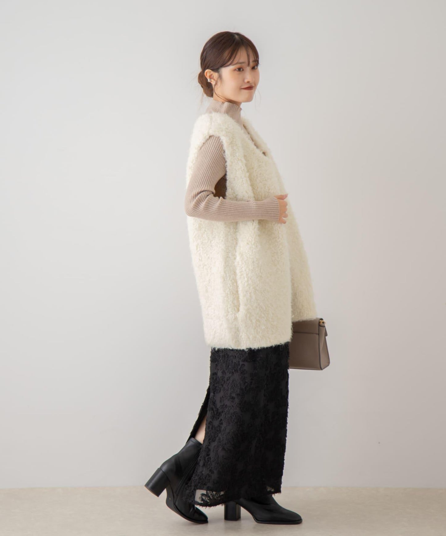 花卉提花直筒裙