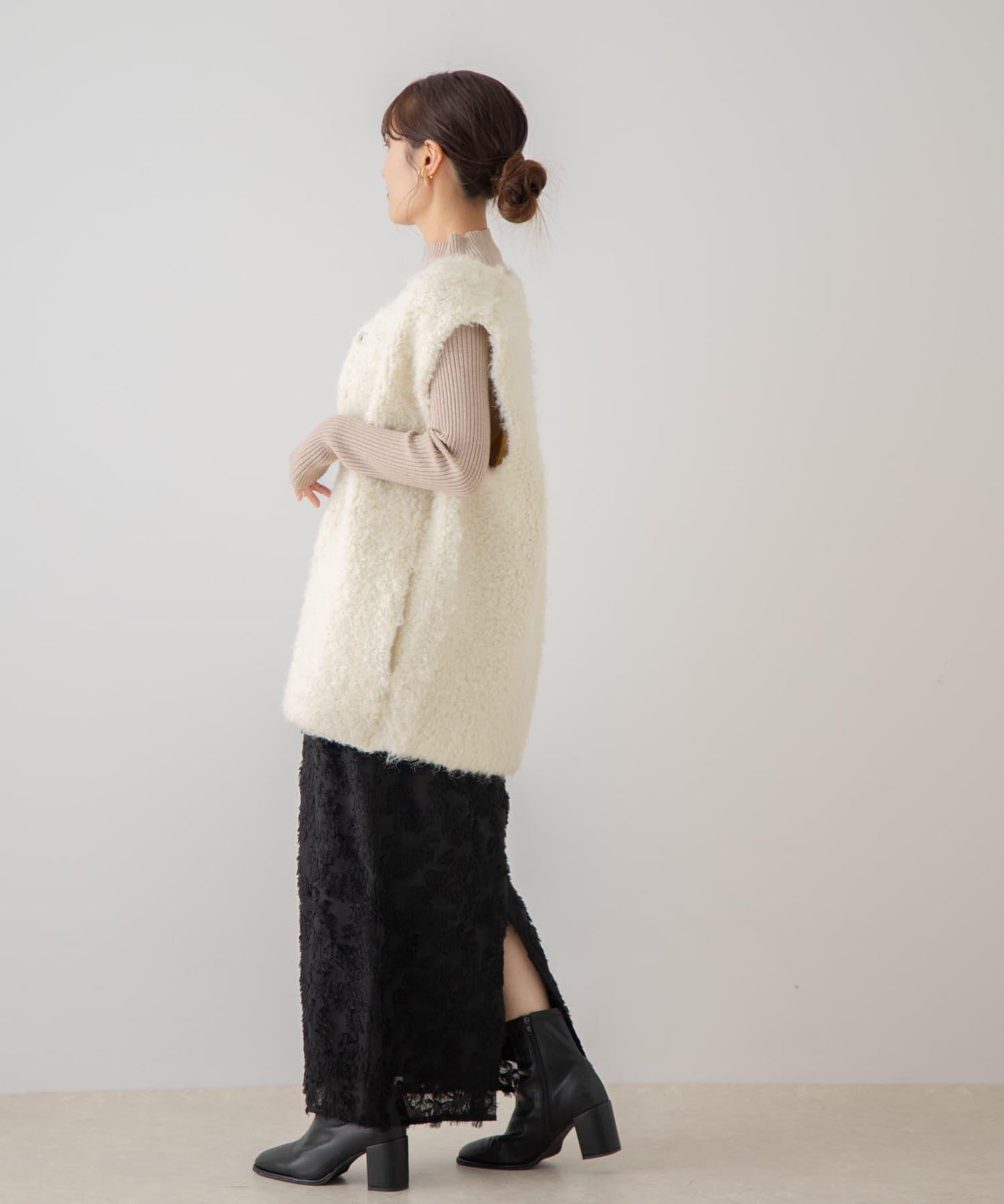 花卉提花直筒裙