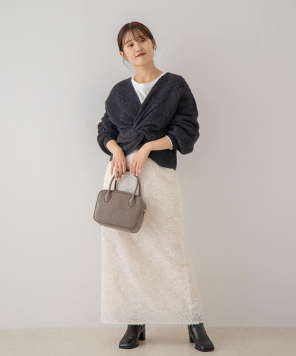 花卉提花直筒裙