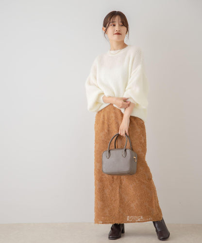 花卉提花直筒裙