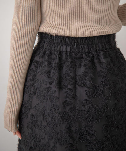 花卉提花直筒裙