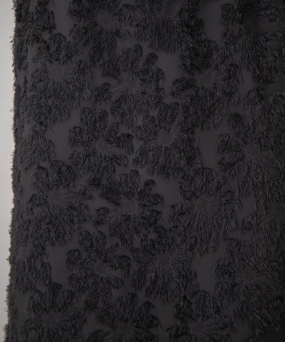 花卉提花直筒裙