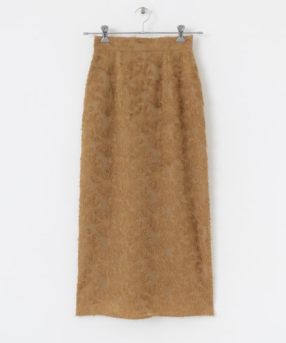 花卉提花直筒裙