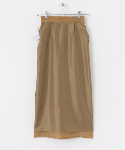 花卉提花直筒裙