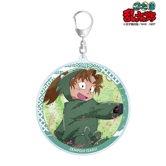 《忍者亂太郎》善法寺伊作 grunge風格帆布大號亞克力鑰匙扣