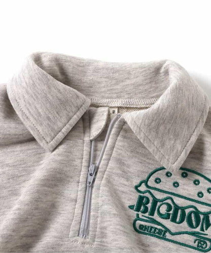 DomDom漢堡 半拉鍊衛衣