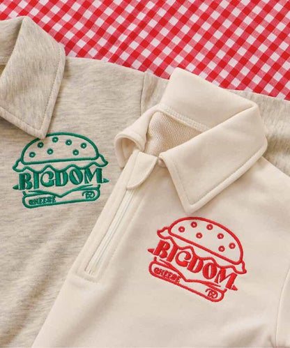 DomDom漢堡 半拉鍊衛衣