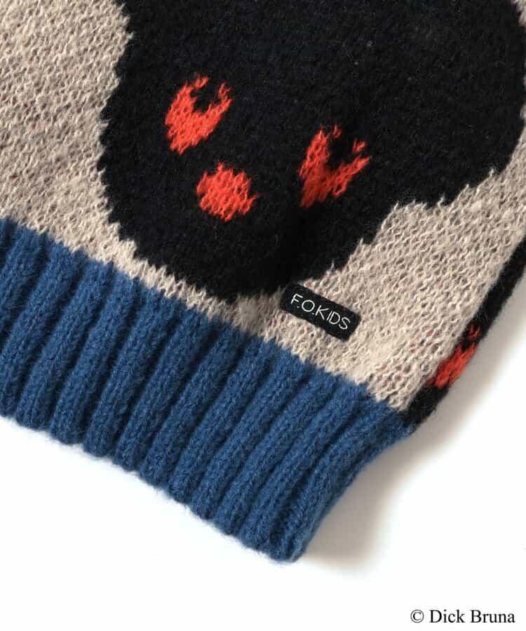 黑熊圖案針織套頭衫_可機洗