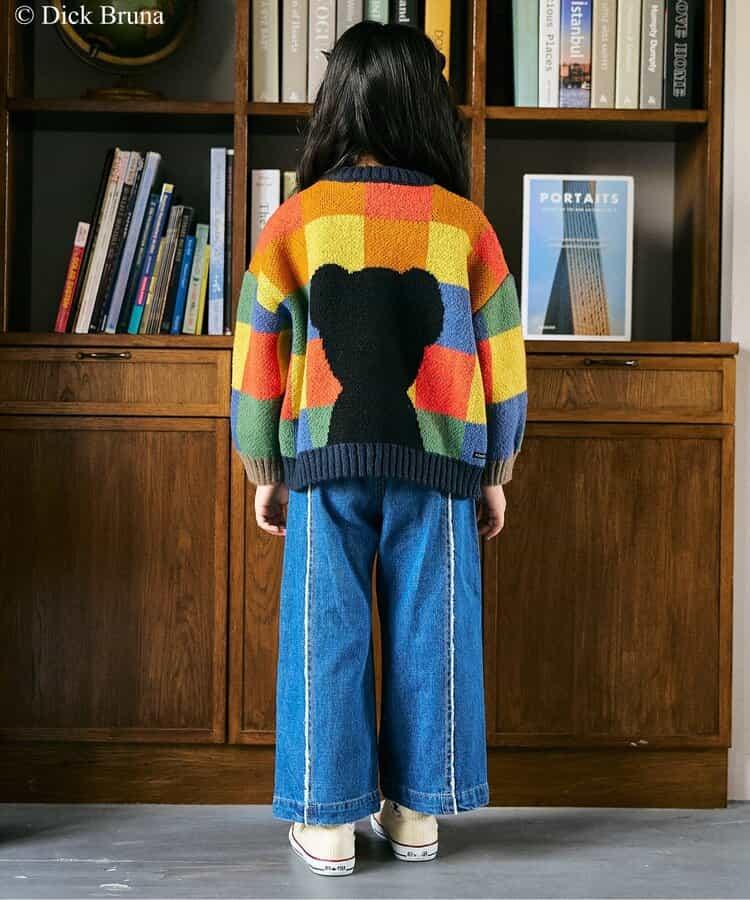 黑熊圖案針織套頭衫_可機洗