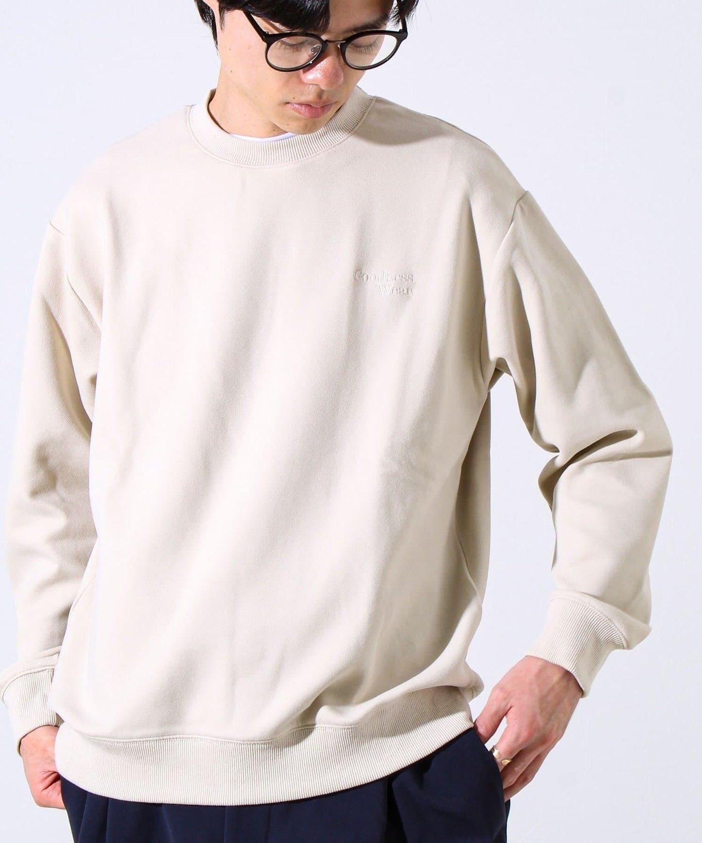 【GOODNESS WEAR】柔軟觸感加絨圓領衛衣