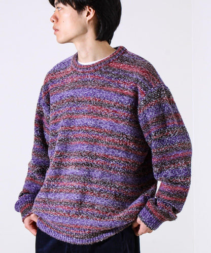 【蓬鬆立體感】漸變花呢套頭衫