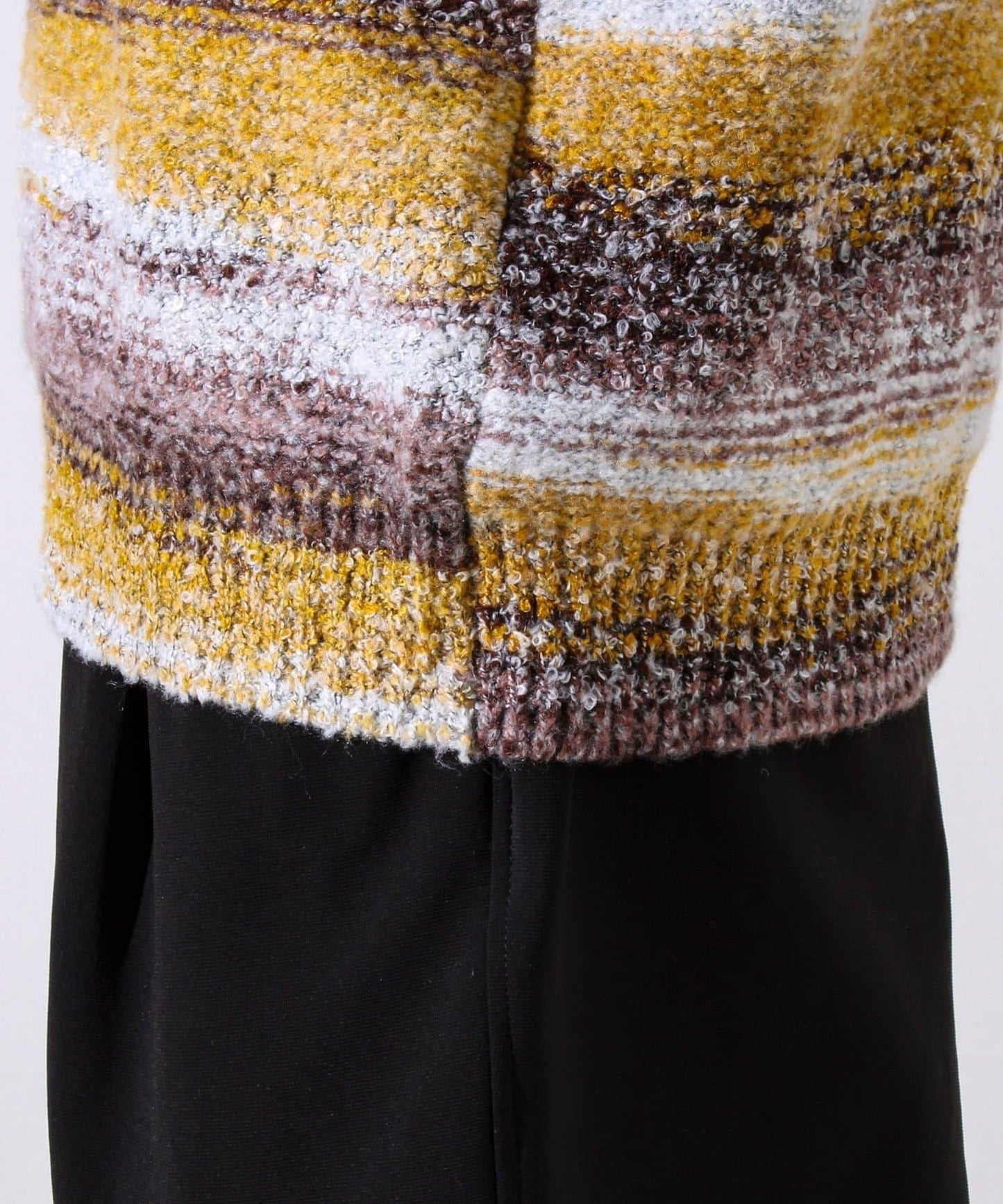 【蓬鬆立體感】漸變花呢套頭衫