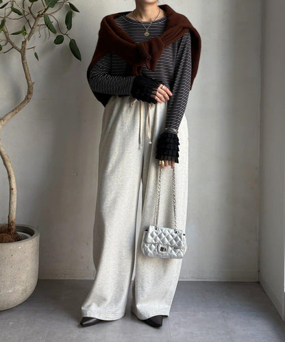 袖部荷葉邊上衣