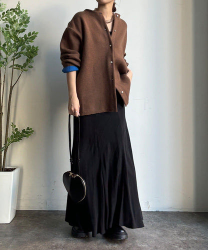 雙面針織短款大衣