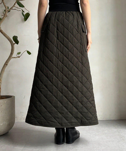 拼接絎縫半身裙