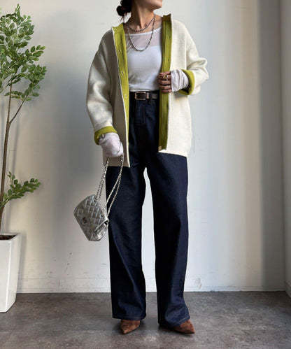 雙面針織短款大衣