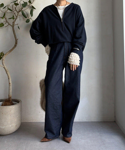 袖部荷葉邊上衣